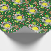 Softball Christmas Holiday Geschenkpapier (Ecke)