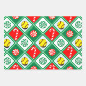 Softball Christmas Holiday Geschenkpapier Set (Vorderseite 3)