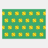 Softball Christmas Holiday Geschenkpapier Set (Vorderseite 2)