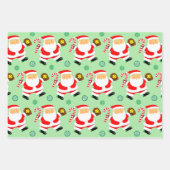 Softball Christmas Holiday Geschenkpapier Set (Vorderseite)