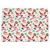 Softball Christmas Holiday Große Geschenktüte (Vorderseite)