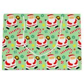 Softball Christmas Holiday Große Geschenktüte (Vorderseite)