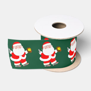 Softball Christmas Satin Ribbon Satinband