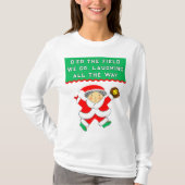 Softball Christmas T-Shirt (Vorderseite)