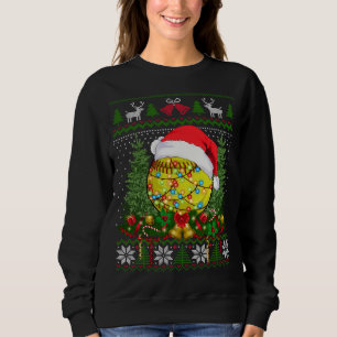 Softball Christmas Ugly Sweater Familiengeschenke Sweatshirt