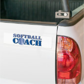 Softball Coach Autoaufkleber (Auf Lkw)