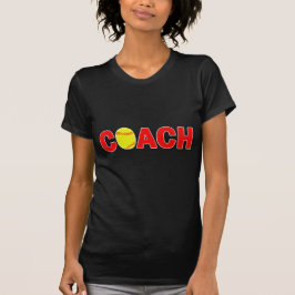 Softball Coach Black Women's Fastpech Softball T-Shirt