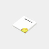 Softball Coach Custom danke Ihnen Geschenk klebrig Post-it Klebezettel (angewinkelt)