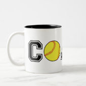 Softball-Coach Dankeschön Geschenkkaffee Tasse (Links)