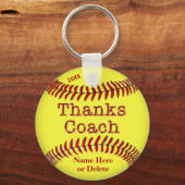 Softball Coach gibt Ideen mit NAME und JAHR Schlüsselanhänger (Vorderseite)