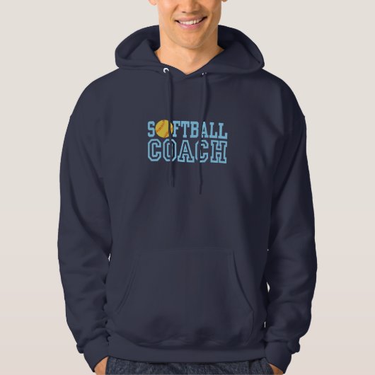Softball Coach Hoodie (Vorderseite)