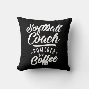 Softball Coach Job Title-Geschenk Kissen