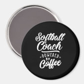 Softball Coach Job Title-Geschenk Magnet (Vorderseite/Rückseite)