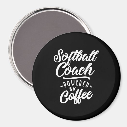 Softball Coach Job Title-Geschenk Magnet (Vorderseite/Rückseite)