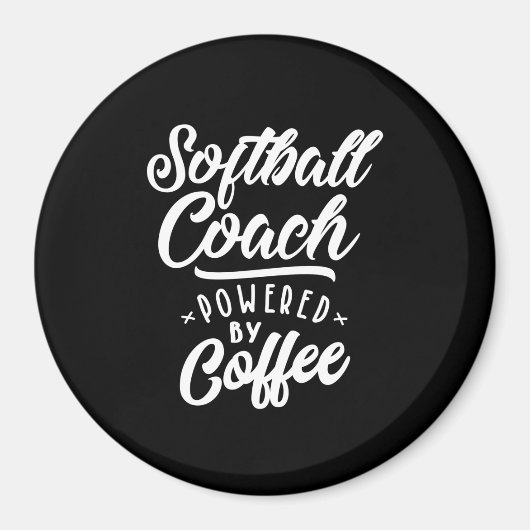 Softball Coach Job Title-Geschenk Magnet (Vorne)