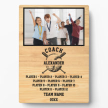 Softball-Coach mit Name und Foto des benutzerdefin