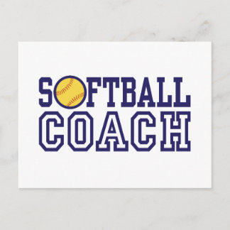 Softball Coach Postkarte