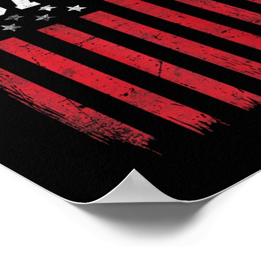 Softball Coach Proud American Flag Usa Patriot Pat Poster (Ecke)