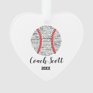Softball Coach Team Geschenk Weihnachtsschmuck Ornament