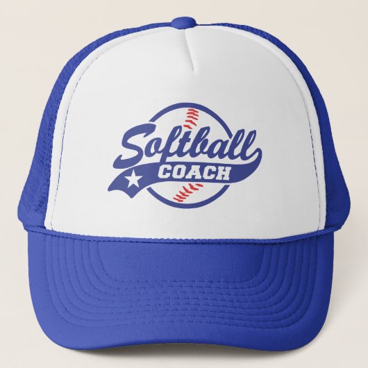 Softball Coach Truckerkappe (Vorderseite)