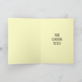 Softball Coach-Wertungskarte, Dankeschön-Karte Ankündigung (Innenseite)