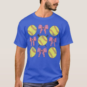 Softball Coquette Bogen Spieltags Softball Liebhab T-Shirt