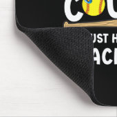 Softball-Cousin Lustiger Cousin eines Softball-Spi Mousepad (Ecke)
