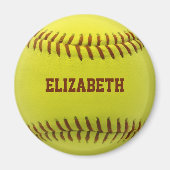Softball Custom Ball Magnet (Vorne)