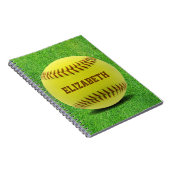 Softball Custom Ball Notebook Notizblock (Rechte Seite)
