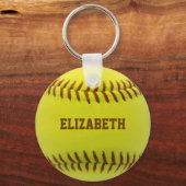 Softball Custom Ball Schlüsselanhänger (Vorderseite)