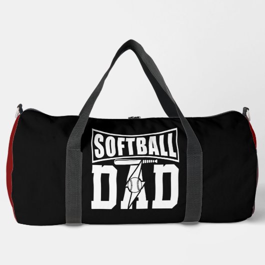 Softball Dad Baseball Legend Bolt Duffle Bag (Vorderseite)