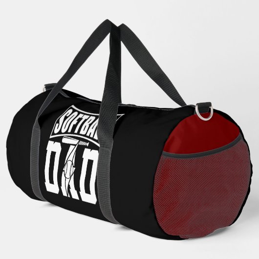 Softball Dad Baseball Legend Bolt Duffle Bag (Rechte Ecke)
