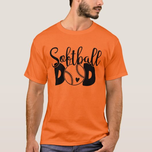 Softball  Dad  T-Shirt (Vorderseite)