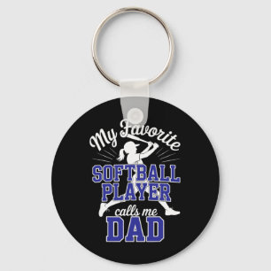 Softball Daddy Mein Lieblings Softball Tochter Dad Schlüsselanhänger