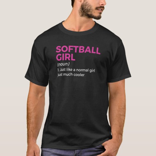 Softball Definition Girls T-Shirt (Vorderseite)