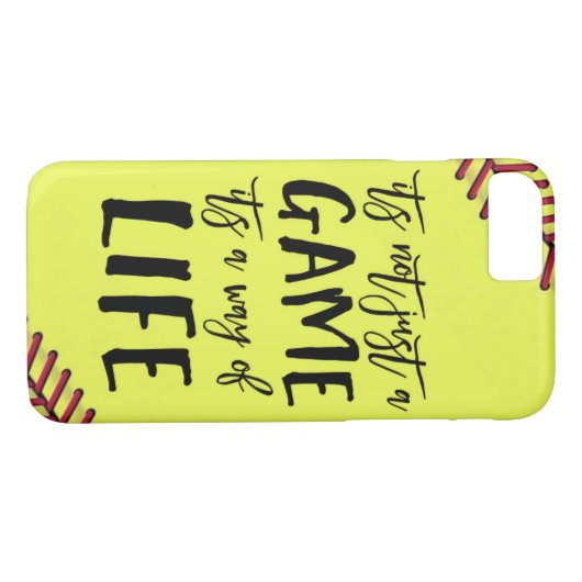 Softball, der nicht gerade ein Spiel-Zitat sein Case-Mate iPhone Hülle (Rückseite (Horizontal))