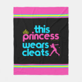 Softball: Diese Prinzessin Wears Cleats - Golly Fleecedecke (Vorderseite)