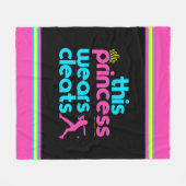 Softball: Diese Prinzessin Wears Cleats - Golly Fleecedecke (Vorderseite (Horizontal))