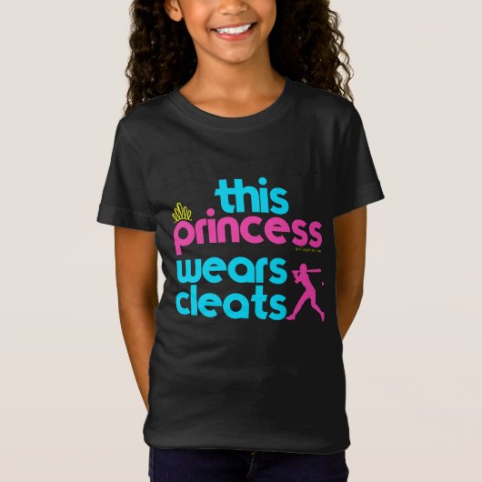 Softball: Diese Prinzessin Wears Cleats - Golly T-Shirt (Vorderseite)