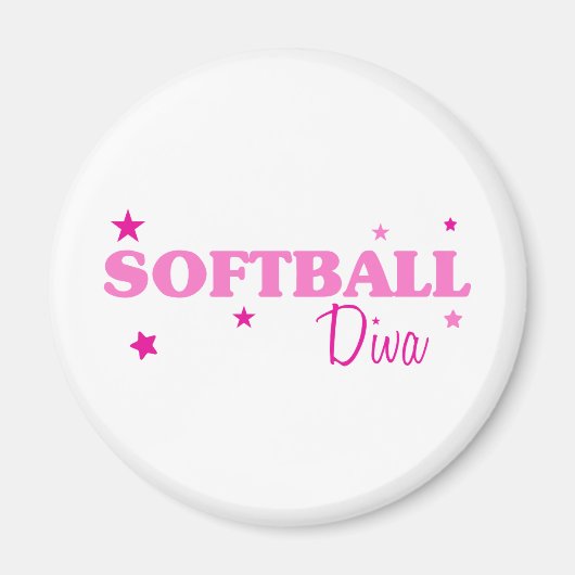 Softball Diva Magnet (Vorne)