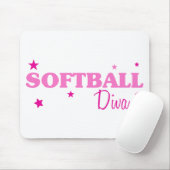 Softball Diva Mousepad (Mit Mouse)