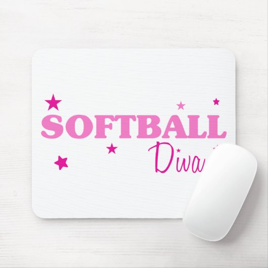 Softball Diva Mousepad (Mit Mouse)