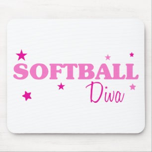 Softball Diva Mousepad