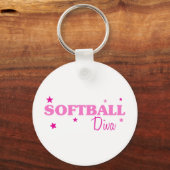 Softball Diva Schlüsselanhänger (Vorderseite)