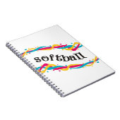 Softball-Drehungen Notizblock (Rechte Seite)