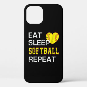 Softball Eat Sleep Softball Wiederholung Case-Mate iPhone Hülle