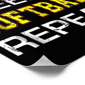 Softball Eat Sleep Softball Wiederholung Poster (Ecke)