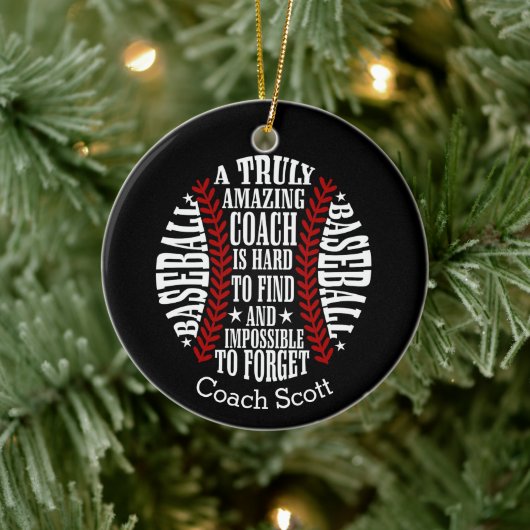 Softball ein wirklich phantastischer Trainer ist s Keramik Ornament (Baum)