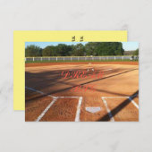 Softball Einladung (Vorne/Hinten)