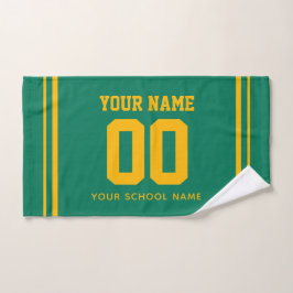 Softball-Einzelbestellungen Trikot Nummer & Name, Handtuch